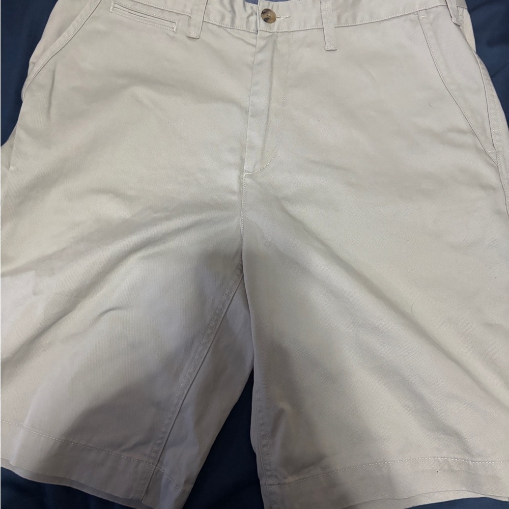 Ralph Lauren Cream Flat Front Shorts